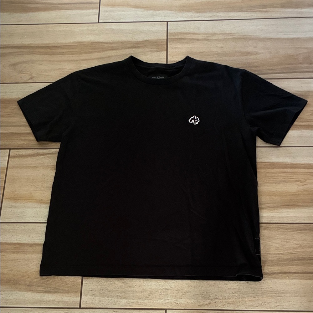 rag & bone Black Short Sleeve Tee